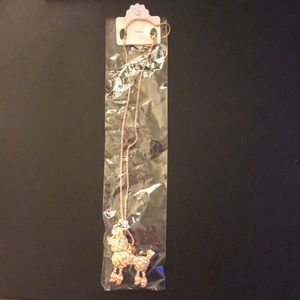 Necklace with poodle charm